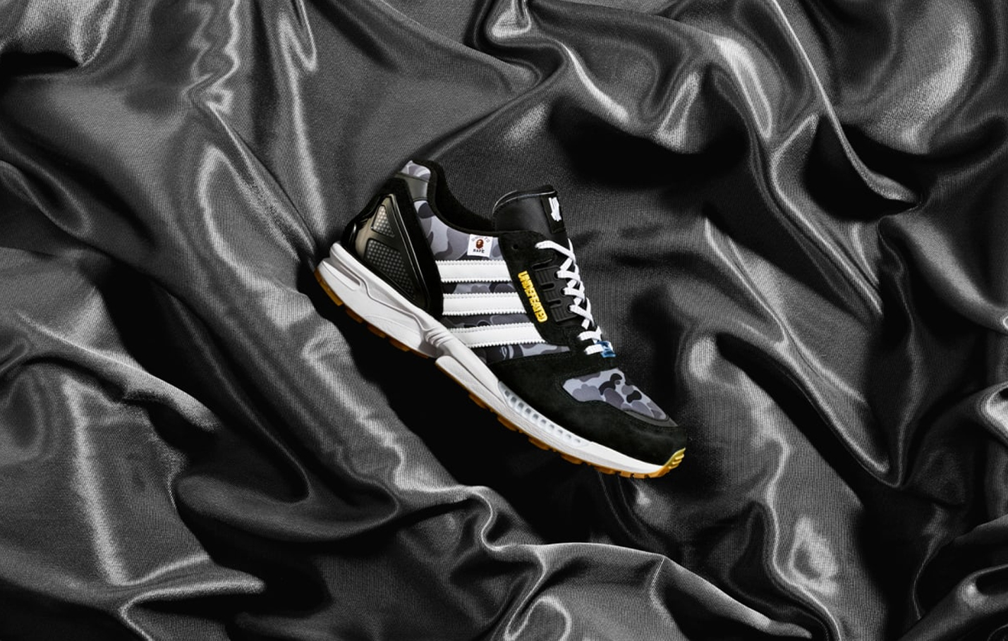 ADIDAS ORIGINALS「A-ZX」企划与BAPE 及UNDEFEATED 再度合作推出AZX：B