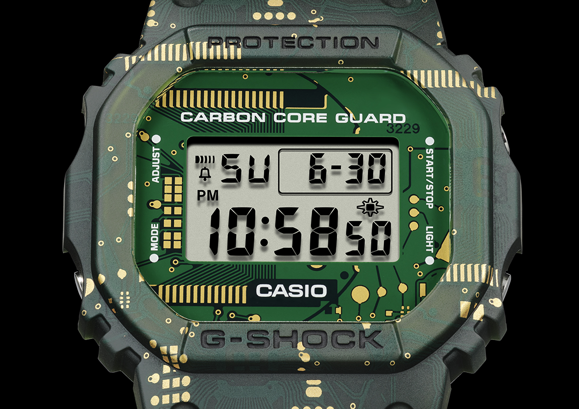Casio G-SHOCK 推出全新电路板设计迷彩DWE-5600CC 腕表。 - Iconicmen