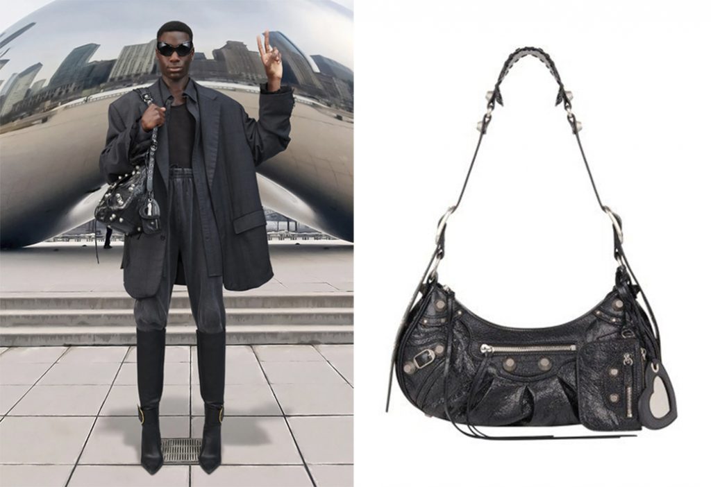 balenciaga le cagole grey