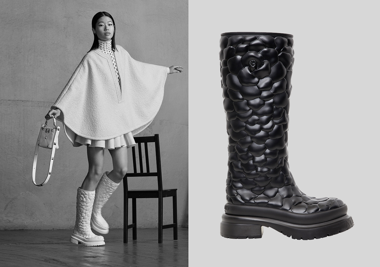 VALENTINO 推出ATELIER BOOTS「3D 花瓣」橡胶靴系列。 - Iconicmen