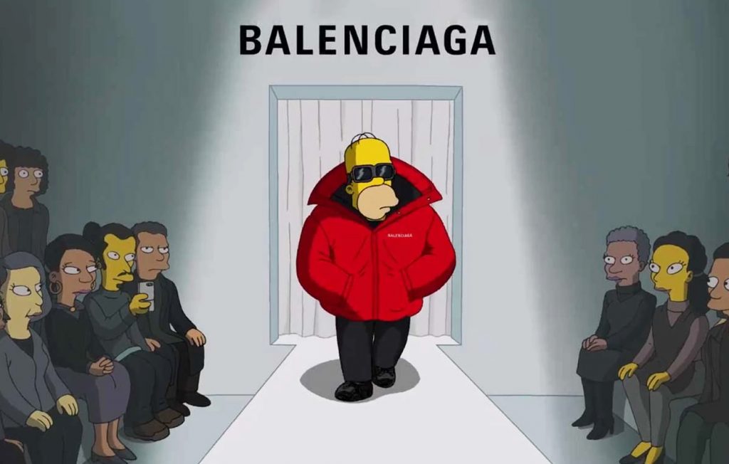 Balenciaga 携手美国最受欢迎长寿动画喜剧《 The Simpsons 》打造