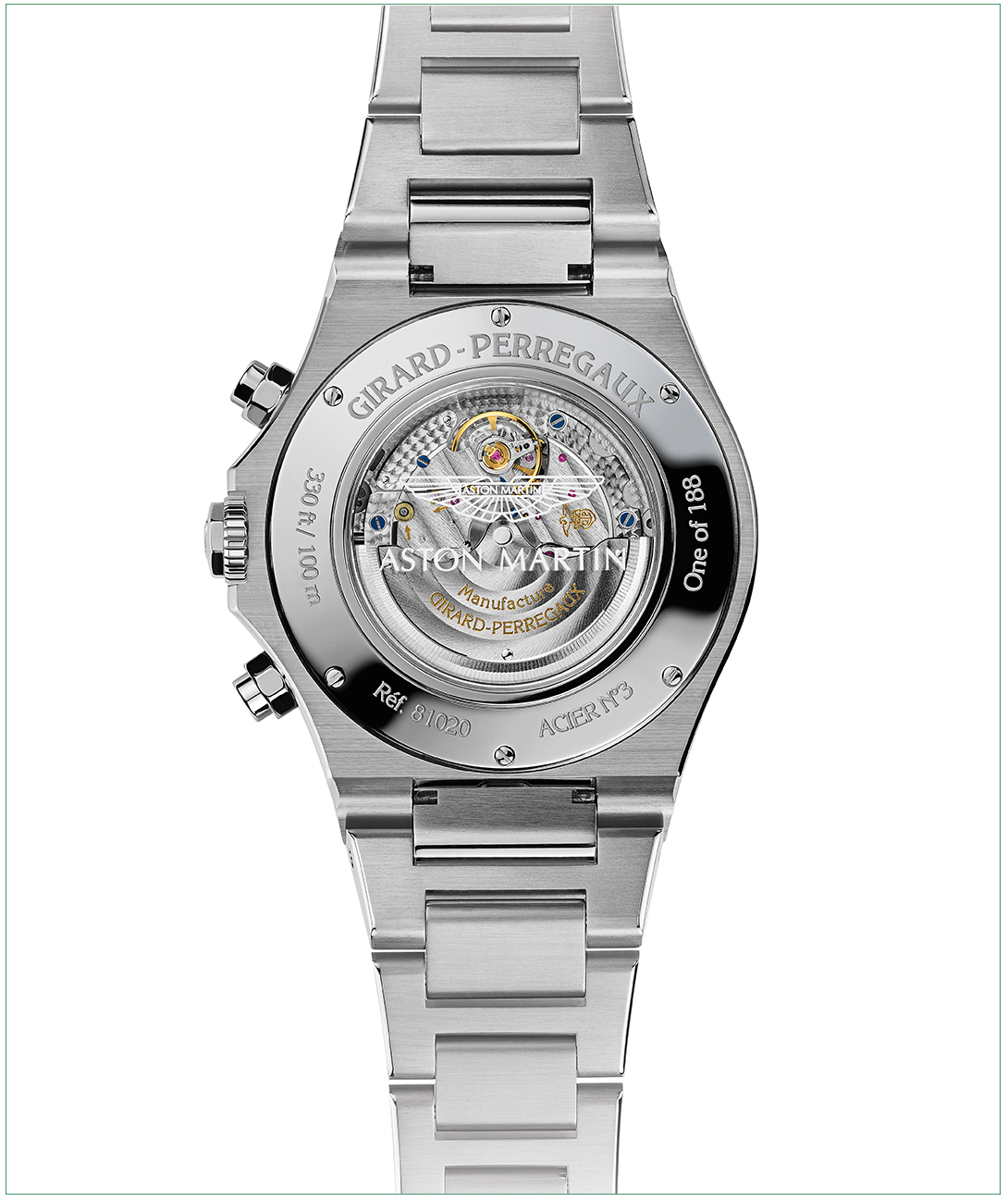 Girard-Perregaux 联手英国名车Aston Martin 推出特别版计时码腕表