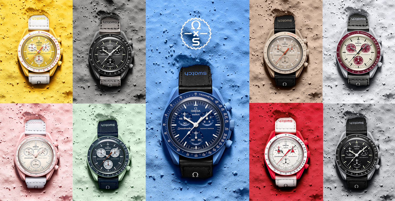 OMEGA 与SWATCH 首次联名打造11 款BIOCERAMIC #MoonSwatch 系列腕錶 