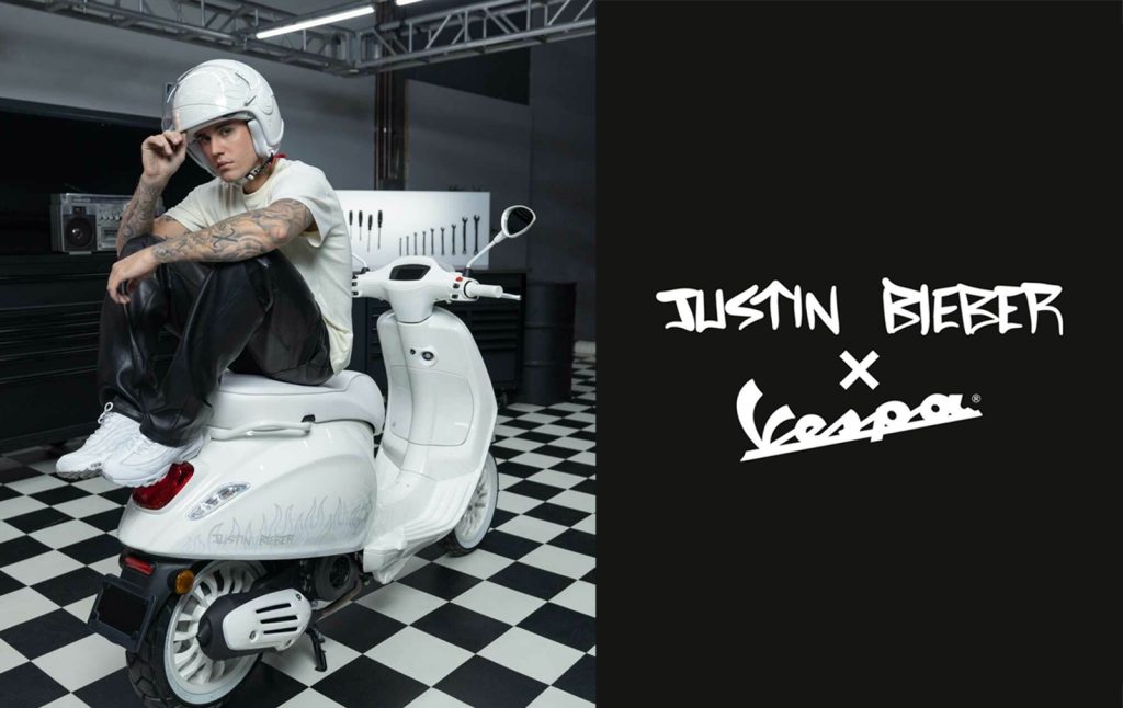 Vespa 携手justin Bieber 推出全新联名合作特仕车款 彰显双方自由奔放 Iconicmen