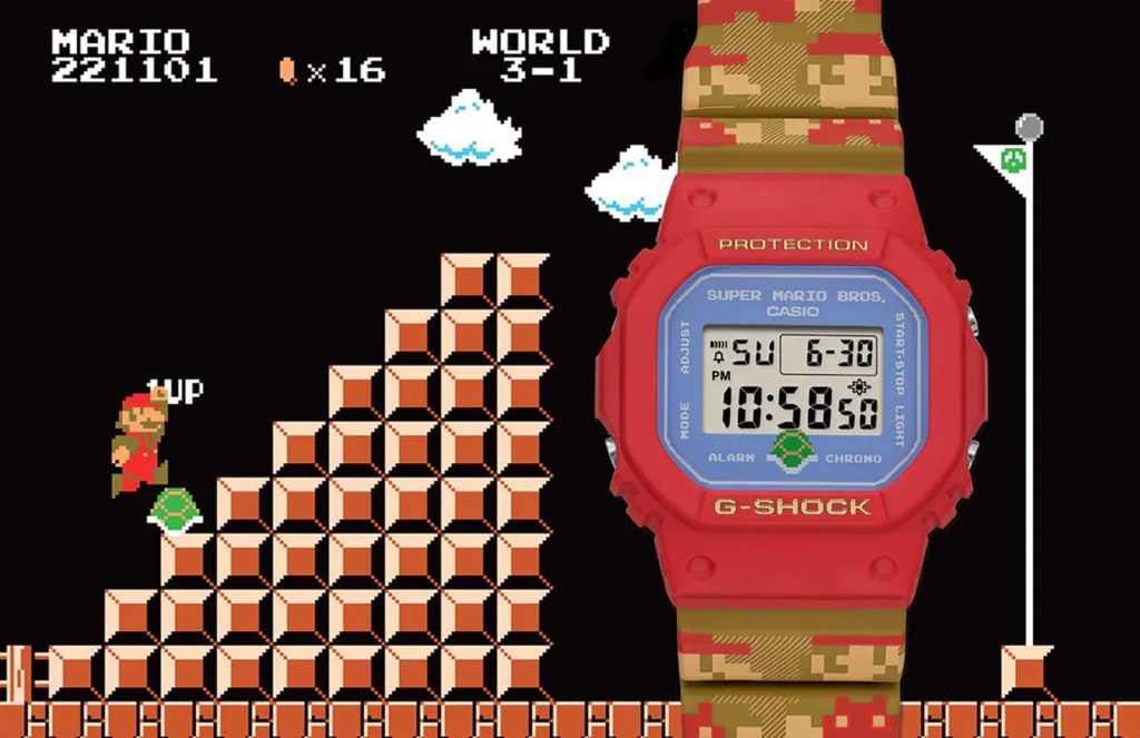 G-SHOCK 再度与Nintendo 合作推出Super Mario Bros. 限量表款，重