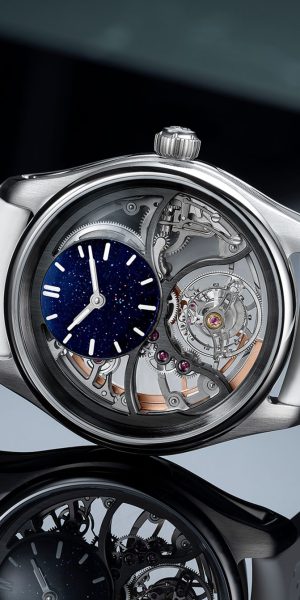 HMoser_3811-1205_Pioneer_Cylindrical_Tourbillon_Skeleton_Aventurine_Saquon_Barkley_Edition__Lifestyle