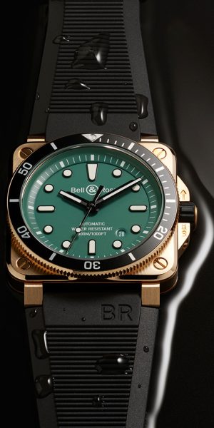 N45-006-BR03-Diver-Black---Green-Bronze